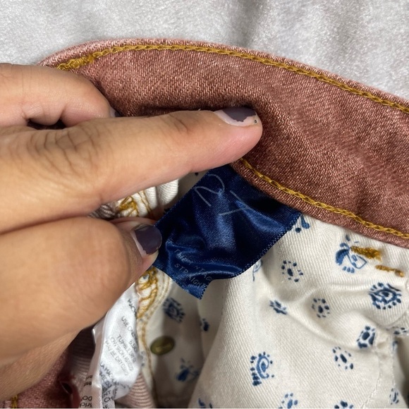 Pilcro x Anthropologie The Vintage Straight Distressed Jeans In Red Size 27 - Picture 12 of 12